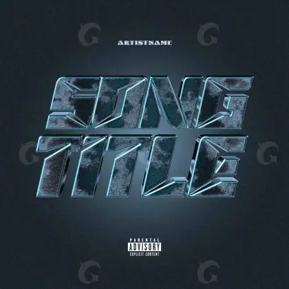 Portada prediseñada «Blue Lettering»: tipografía; color azul