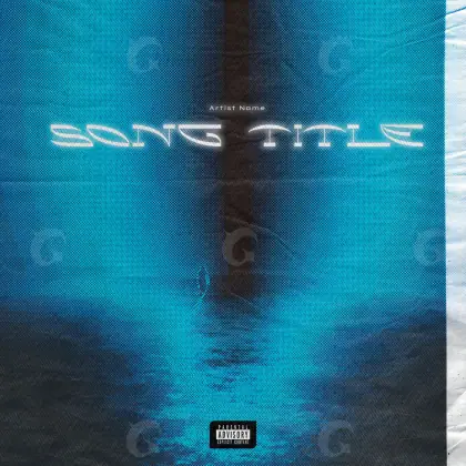 Album cover art “Blue Lettering”: lettering, blue tones