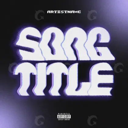 Portada para canción «Blue Lettering»: tipografía; color azul