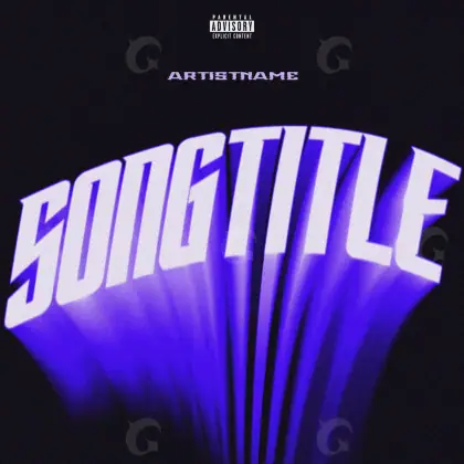 Обложка для альбома «Blue Lettering»: типографика; палитра — синяя