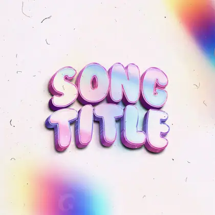 Music cover artwork “Blue Lettering”: lettering, blue tones