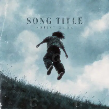 Portada para canción «Blue Lettering»: tipografía; color azul