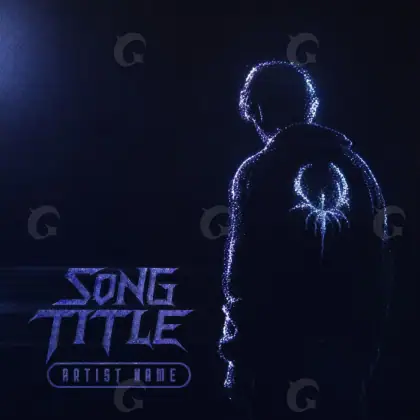 Обложка для альбома «Blue Lettering»: типографика; палитра — синяя
