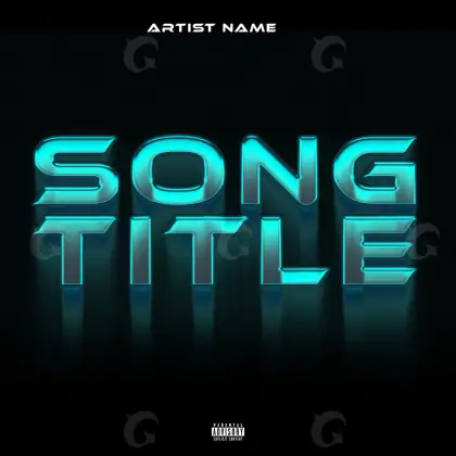 Album cover art “Blue Lettering”: lettering, blue tones