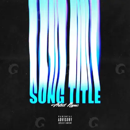 Album cover art “Blue Lettering”: lettering, blue tones