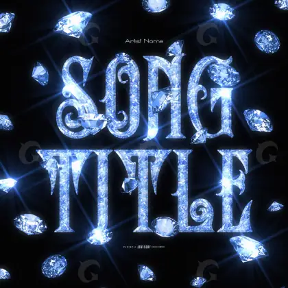 Обложка для альбома «Blue Lettering»: типографика; палитра — синяя