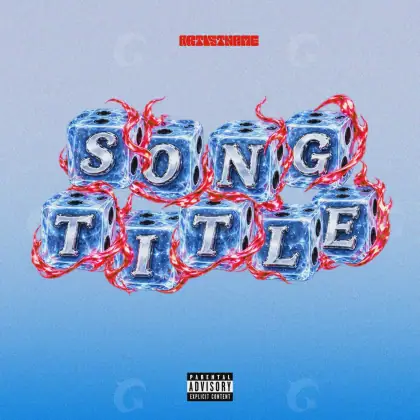 Album cover art “Blue Lettering”: lettering, blue tones