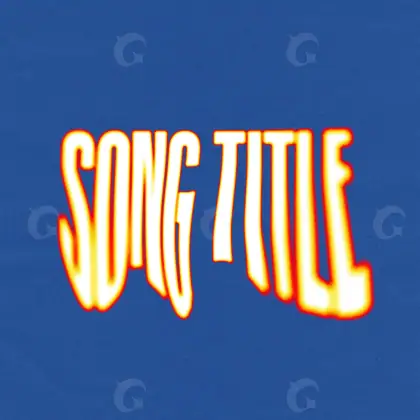 Обложка для песни «Blue Lettering»: типографика и абстракция; палитра — синяя