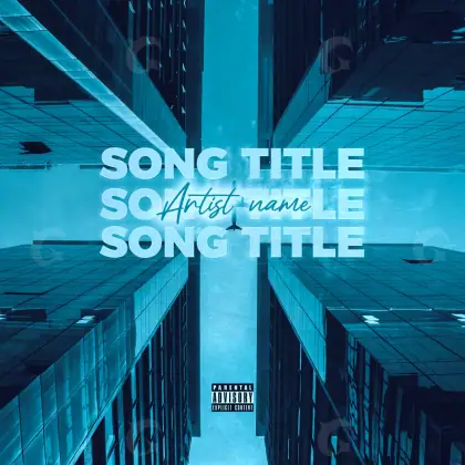 Album cover art “Blue Lettering”: lettering, blue tones