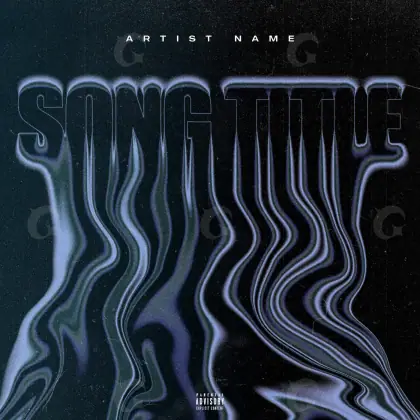 Album cover art “Blue Lettering”: lettering, blue tones