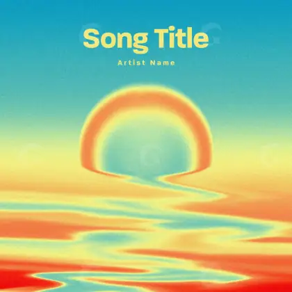 Arte de portada musical «Blue Lettering»: tipografía; color azul