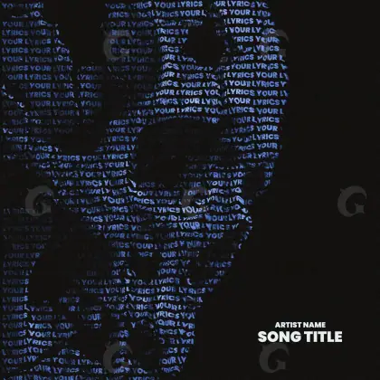 Portada prediseñada «Blue Lettering»: tipografía; color azul