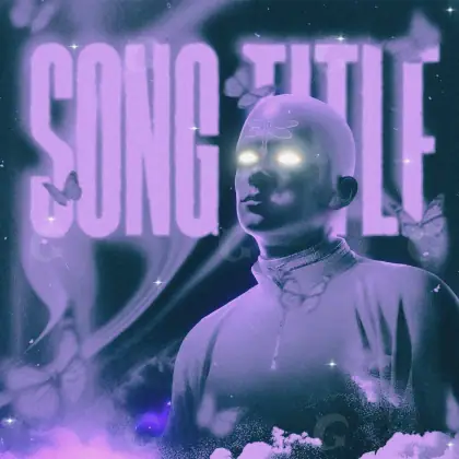 Portada prediseñada «Blue Man»: hombre y estrella; color azul