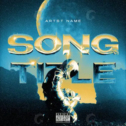 Album cover art “Blue Man”: man, blue tones