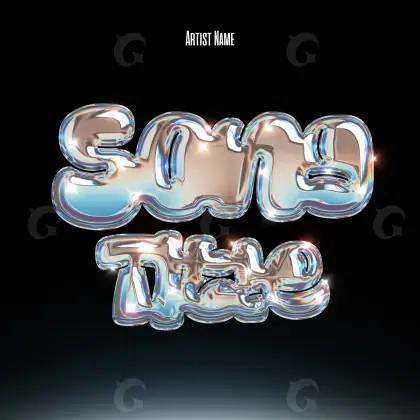 Arte de portada musical «Blue Neon»: neón; color azul