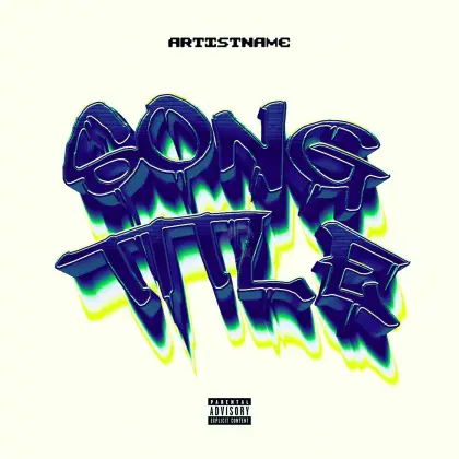 Album cover art “Blue Neon”: neon, blue tones