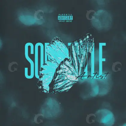 Music cover artwork “Blue Neon”: neon, blue tones