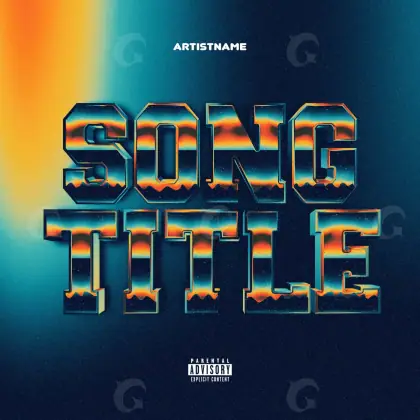 Arte de portada musical «Blue Neon»: neón; color azul