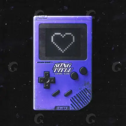 Album cover art “Blue Phone”: phone and heart, blue tones