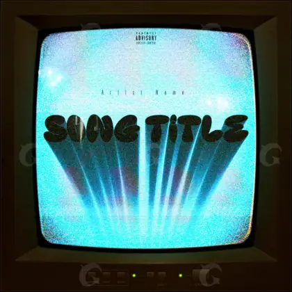Album cover art “Blue Screen”: screen, blue tones
