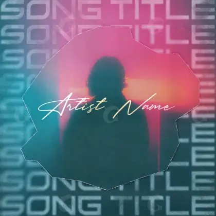 Arte de portada musical «Blue Silhouette»: silueta; color azul
