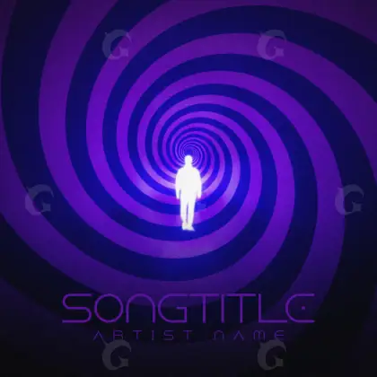 Arte de portada musical «Blue Silhouette»: silueta; color azul