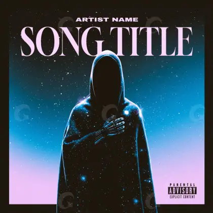 Album cover art “Blue Silhouette”: silhouette, blue tones