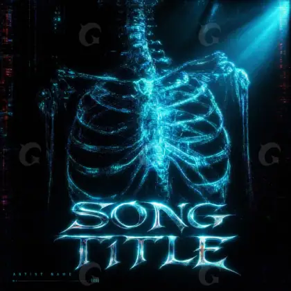 Music cover artwork “Blue Silhouette”: silhouette, blue tones