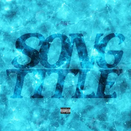 Premade cover art “Blue Star”: star, blue tones