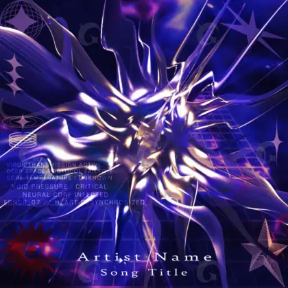 Album cover art “Blue Star”: star, blue tones