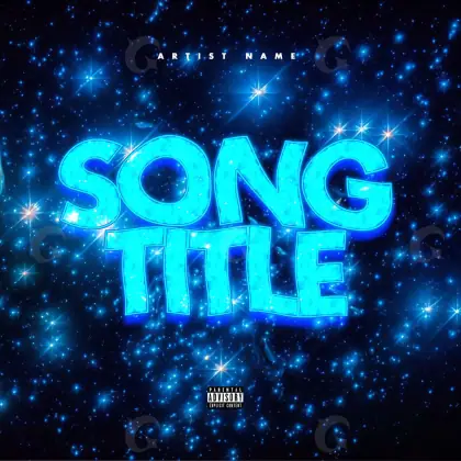 Music cover artwork “Blue Star”: star, blue tones