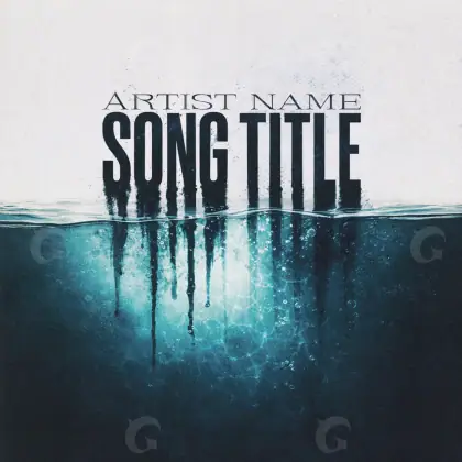 Album cover art “Blue Water”: water, blue tones