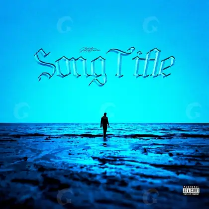 Music cover artwork “Blue Water”: water and wave, blue tones