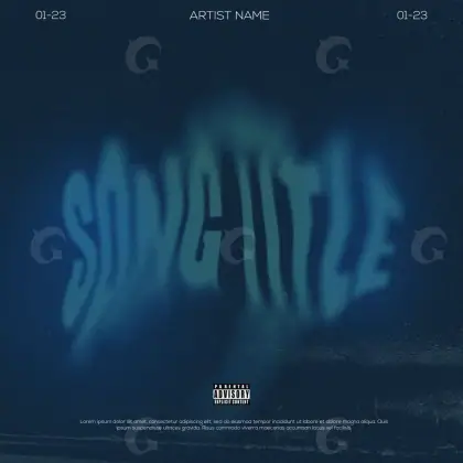 Album cover art “Blue Wave”: wave, blue tones