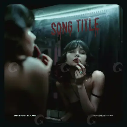 Music cover artwork “Blue Woman”: woman, blue tones