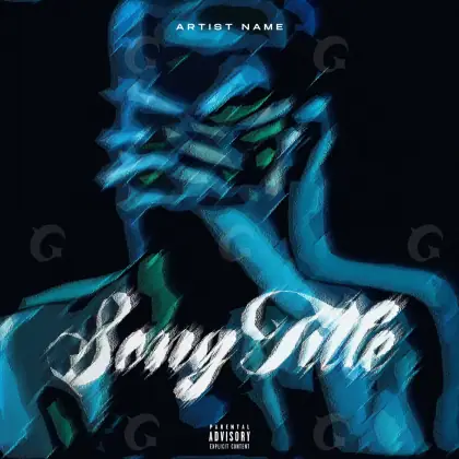 Portada para canción «Blue Woman»: mujer; color azul