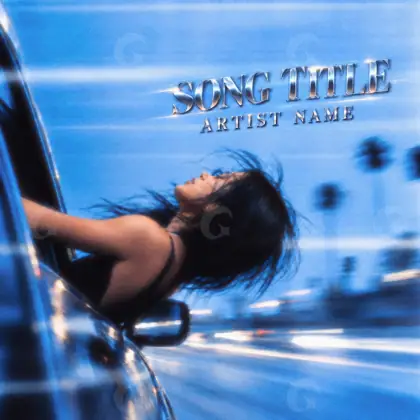 Premade cover art “Blue Woman”: woman, blue tones