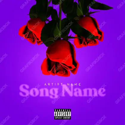 Обложка для песни «Amore» — в фиолетовых тонах