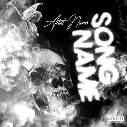 Premade album cover “Smoke Soul copy” — a grim scene holding its tension in a monochrome palette
