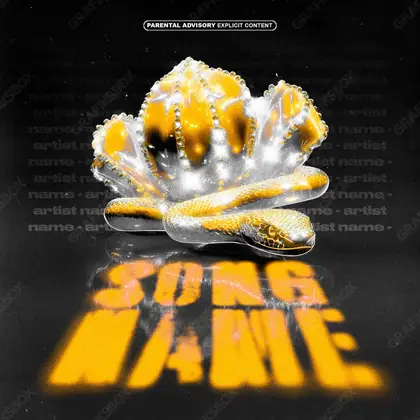 Обложка для трека с природой «Golden Stone» — в золотых тонах