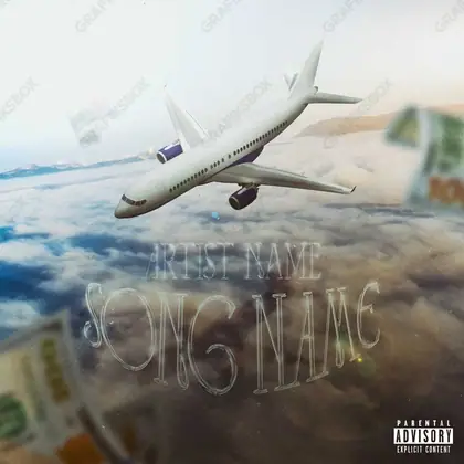 Обложка для трека с природой «Flying High» — в синих тонах