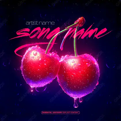 Купить обложку для трека «Cherries» — в розовых тонах