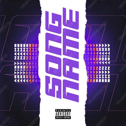 Portada de álbum prediseñada «Smai» — un encuadre que no encaja en una sola categoría, en tonos violetas
