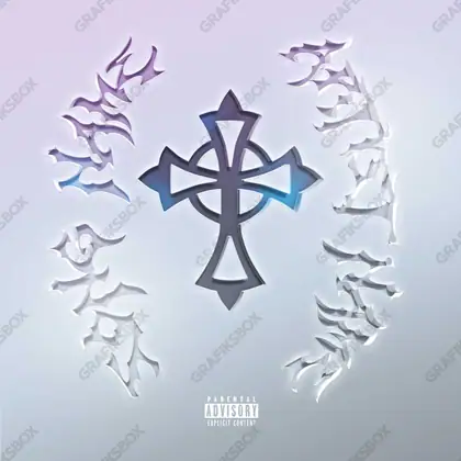 Portada de álbum prediseñada «Cruz» — un motivo con carácter propio, en una gama en blanco y negro