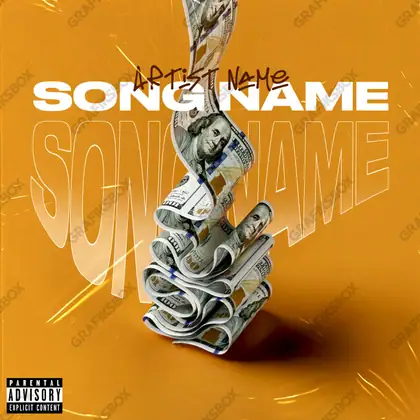 Portada de álbum prediseñada «Creator» — una idea visual original sin equivalente cercano en el catálogo, en una gama naranja