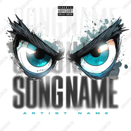 Premade album cover “Ocular” — a face in frame and deliberate shadow in a monochrome palette