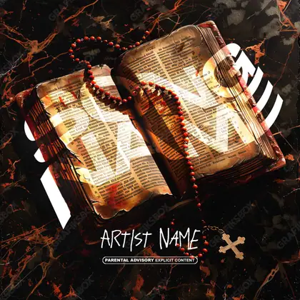 Готовая обложка для трека «Will» — в оранжевых тонах