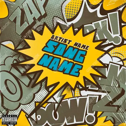 Portada de álbum prediseñada «Pow» — un motivo con carácter propio, en tonos dorados cálidos