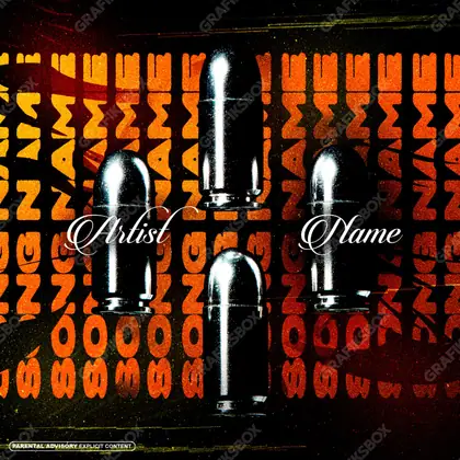 Обложка для песни «Stray Shot» — в оранжевых тонах