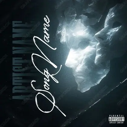 Premade album cover “Paper Faces” — a face in frame and deliberate shadow in cool blue tones